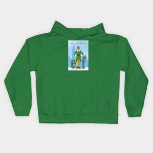 Elf Christmas Movie (2003) | Will Ferrell | Zooey Deschanel | Jon Favreau Kids Hoodie